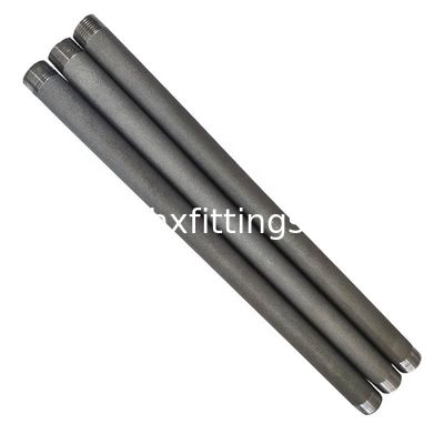 1/2-8 Black and galvanized carbon steel pipe nipple for pipe furniture