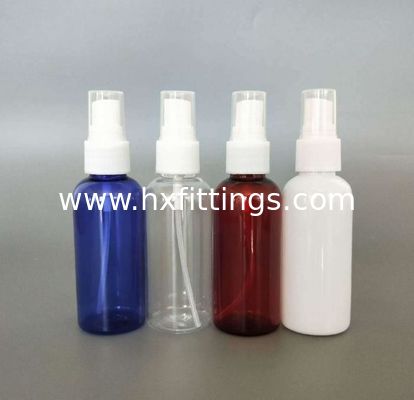 Bottiglia PET trasparente di plastica da 50 ml con tappo per spruzzatore di nebbia fornitore