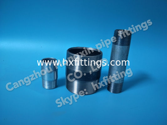 Steel pipe nipple,galvanized pipe nipple ，BSP NPT steel nipple HIGH QUATITY